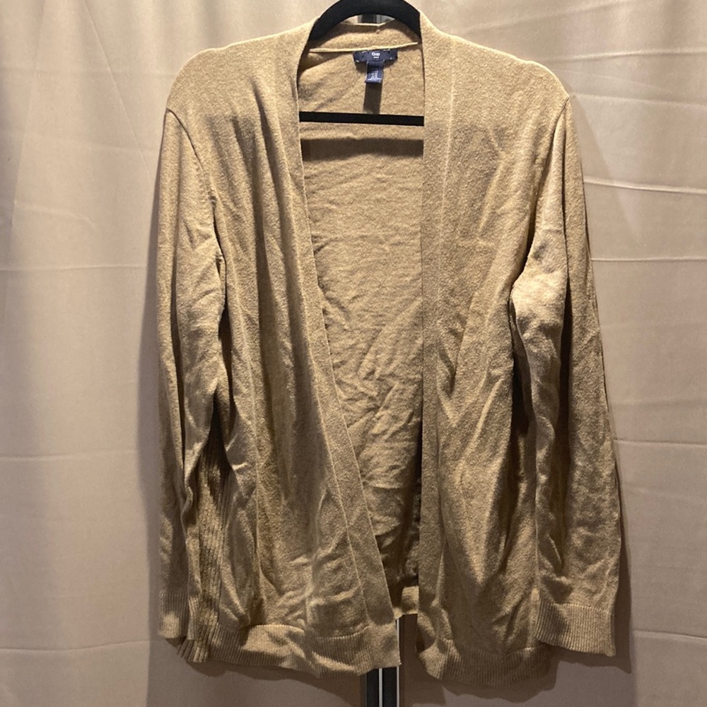 Beige open cardigan